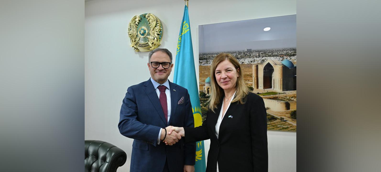 Kazakhstan and the EU aim to enhance their bilateral cooperation.