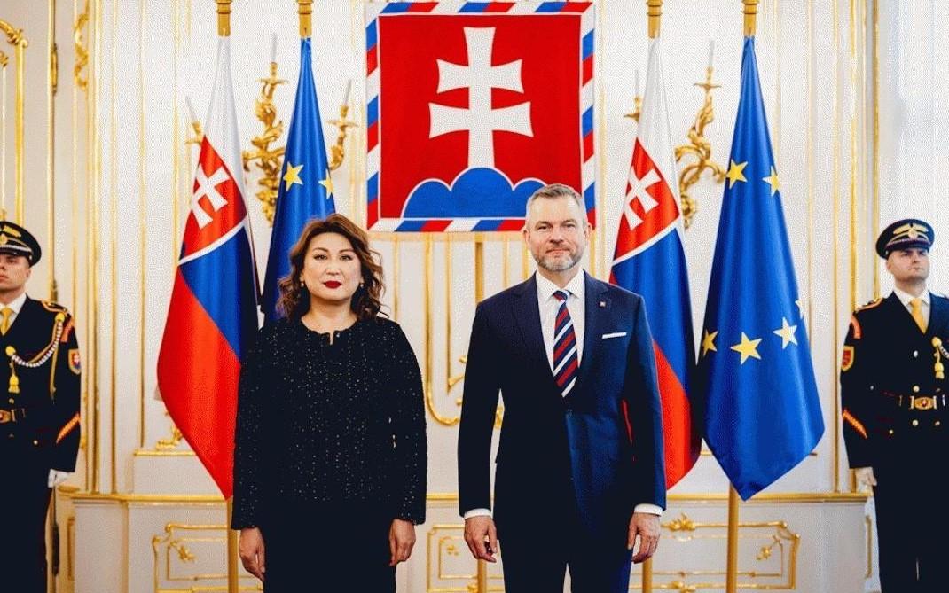 Zhanna Saghinova has commenced her diplomatic mission in Slovakia.