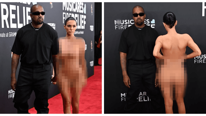 Kanye West has spoken out for the first time about the scandal involving his naked wife at the Grammys.